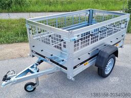 Martz Anhänger Tieflader Hänger 750kg mit Gitteraufsatz