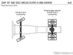 DAF XF 480 SSC MEGA EURO 6 886.000KM