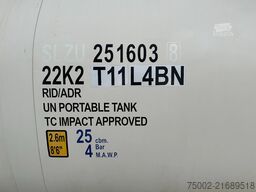 CIMC tankcontainers 20FT ISO /  25.010L / 22K2 / L4BH / T12 / steam...