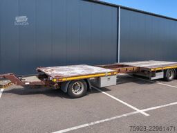 DRACO 3 axle Flatbed trailer with twistlocks extendable
