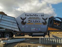 FABO mobile concrete mixing plants 60 m³/h Mobile Concrete Mixing Plant