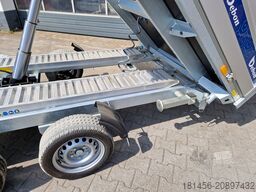 trailershop riesig Debon PW 3.6 mit Bordwandaufsatz elektro