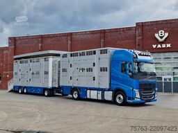 Volvo FH 13.460 - Menke Livestock + trailer - 3 stock...
