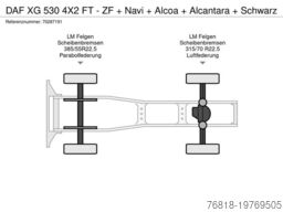 DAF XG 530 4X2 FT - ZF + Navi + Alcoa + Alcantara +