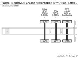 Pacton T3-010 Multi Chassis / Extendable / BPW Axles /...
