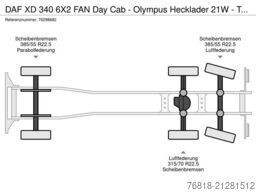 DAF XD 340 6X2 FAN Day Cab - Olympus Hecklader 21W -