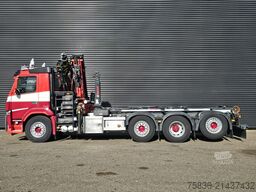 Volvo FM 420 8x2 / HIAB HOOKLIFT + 30 t/m CRANE - KRAN