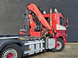 Volvo FM 420 8x2 / HIAB HOOKLIFT + 30 t/m CRANE - KRAN