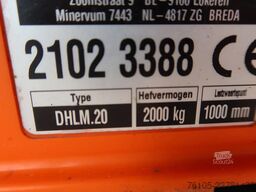 DAF CF 260 Bak+Klep Dhollandia 2000 kg