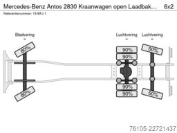 Mercedes-Benz Antos 2830 Kraanwagen open Laadbak Fassi F295 +...