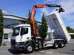 Mercedes-Benz Arocs 2636 / 6x4 / HDS Fassi / 3-Way Tip