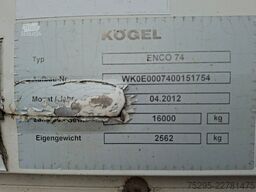 Kögel 745 BDF Brücke Edscha Schiebeplane InnenH 2,50m