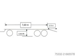 Bruns 3 achs Kombi Tieflader Rampen luft Conta