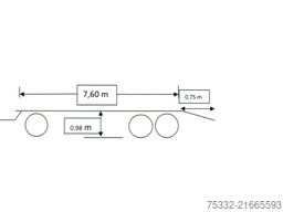 Bruns 3 achs Kombi Tieflader Rampen luft Conta