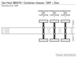 Van Hool 3B0079 / Container chassis / SAF + Disc