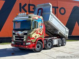 Scania R 520 8x4 RETARDER / FULL STEEL / BOX L=5582 mm