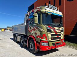 Scania R 520 8x4 RETARDER / FULL STEEL / BOX L=5582 mm