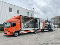 Mercedes-Benz Atego 1530 LL + Anhänger Doppelstock LBW