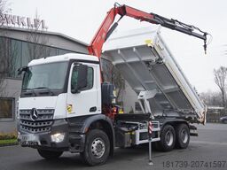 Mercedes-Benz Arocs 2636 6x4 / 2-way tipper / Fassi