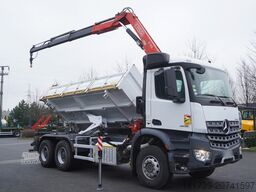 Mercedes-Benz Arocs 2636 6x4 / 2-way tipper / Fassi