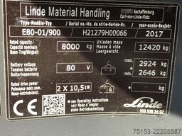 Linde E80KDD, UVV, Lack u. Reifen weiß NEU)