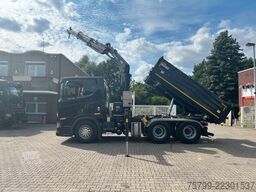 SCANIA R650 V8 3Skipper+HIAB X-HIDUO 188 Kran 6x4