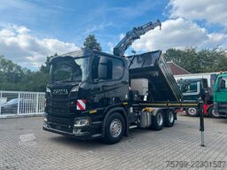 SCANIA R650 V8 3Skipper+HIAB X-HIDUO 188 Kran 6x4