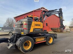 Volvo EWR130 Wheel Excavator w/ Rototilt and 2 buckets.