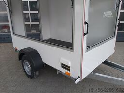 trailershop Event Trailer Infostand 2 Klappen 230Volt Licht