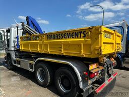 CONTAINER + CRANE FASSI F85.22 - 4m50 platform - 2x hydr - 2 extr...