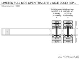 LIMETEC FULL SIDE OPEN TRAILER | 2 AXLE DOLLY | SPECIAL
