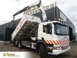 Scania P360 6X2 + HMF 1420 K2 + REMOTE + TIPPER + EURO 5