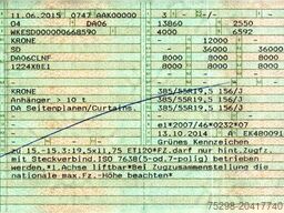 KRONE SD / Hubdach / EDSCHA / Liftachse