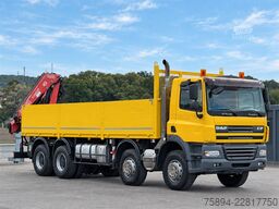 DAF CF 85.430 Pritsche 7,70 m + KRAN * 8x4!