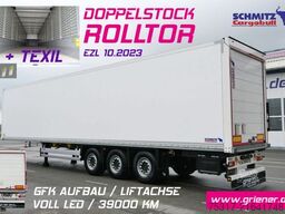 SCHMITZ CARGOBULL SBO 24/ROLLTOR DOPPELSTOCK / TEXTIL / LIFT /GFK