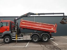 MAN TGS 28.400 6X6 2 SIDE TIPPER WITH HMF 1643 CRAN...