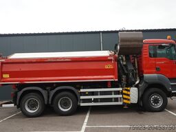 MAN TGS 28.400 6X6 2 SIDE TIPPER WITH HMF 1643 CRAN...
