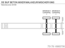 DE BUF BETON MIXER/MALAXEUR/MISCHER10M3