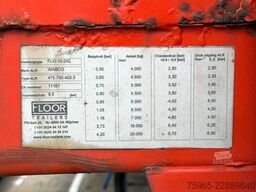 FLOOR FL0 12 202T DRUM BRAKES STEERING AXLE 950 CM LON