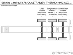 Schmitz Cargobull 3 AS COOLTRAILER, THERMO KING SLXi SPECTRUM D+E...