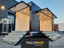 trailershop Mobiler isolierter Verkauf Infostand