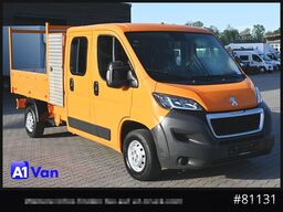 PEUGEOT Boxer Pritsche Doka, 7 Sitzer, Werkzeugkasten