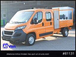 PEUGEOT Boxer Pritsche Doka, 7 Sitzer, Werkzeugkasten