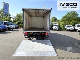 IVECO 120EL25P CNG, Getränkeaufbau mit Schiebeplane, 2t