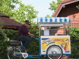 Sven’s ital. Eisfahrräder Eisfahrrad Modell B2, blau/weiß