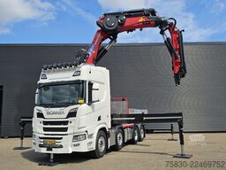Scania R590 V8 8x2 / HMF 9520 CRANE - JIB - WINCH / TR...