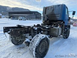 Mercedes-Benz Unimog 4x4 chassis with black license plates