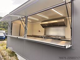Voll ausgestatteter Gastro-Contrailer (Hydraulik-Absenkbar) | Profi-Küche NEU