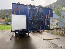 Istrail 3 akslet Low Loader Semi-Trailer with Hydraulic Ra