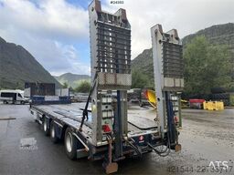 Istrail 3 akslet Low Loader Semi-Trailer with Hydraulic Ra